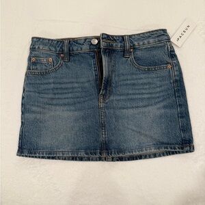 NWT PacSun Blue Denim Skirt Size 24